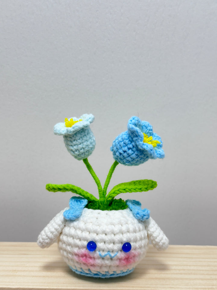 Handmade Sanrio Crochet Potted Flowers - PB0024 - CuteCraftsWorld