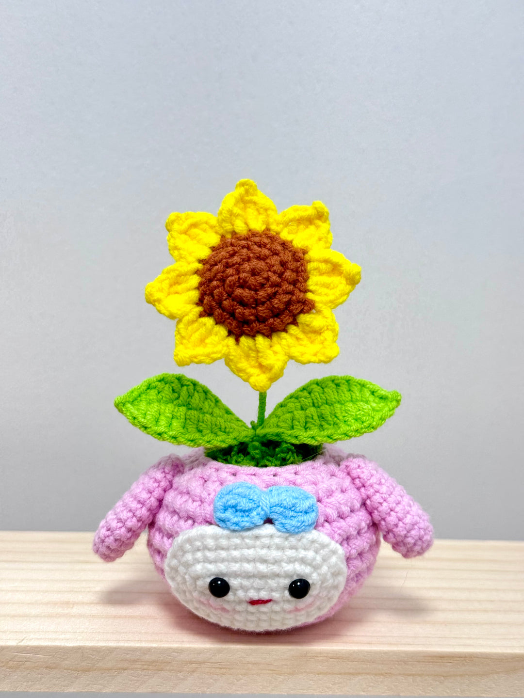 Handmade Sanrio Crochet Potted Flowers - PB0024 - CuteCraftsWorld