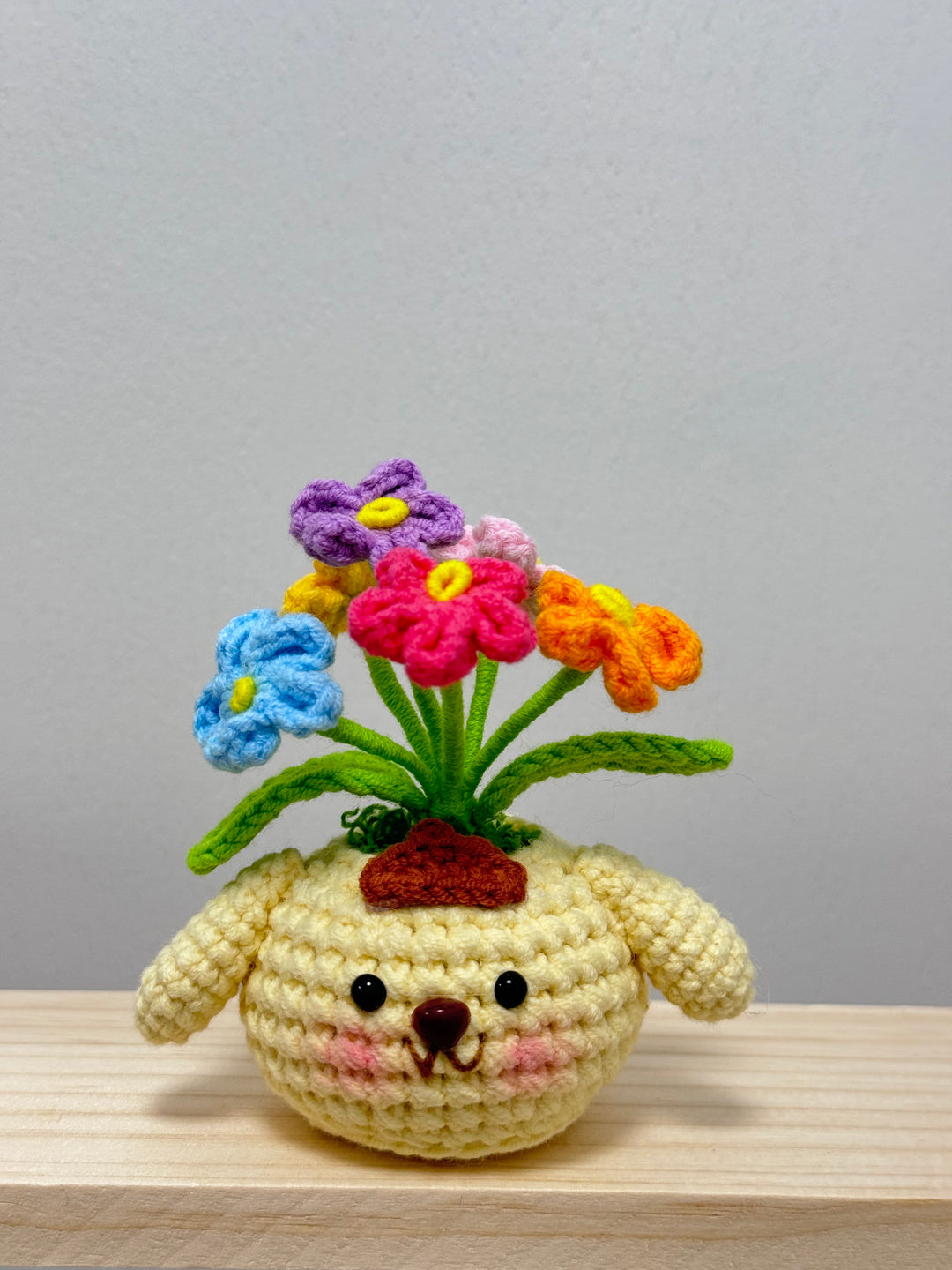 Handmade Sanrio Crochet Potted Flowers - PB0024 - CuteCraftsWorld