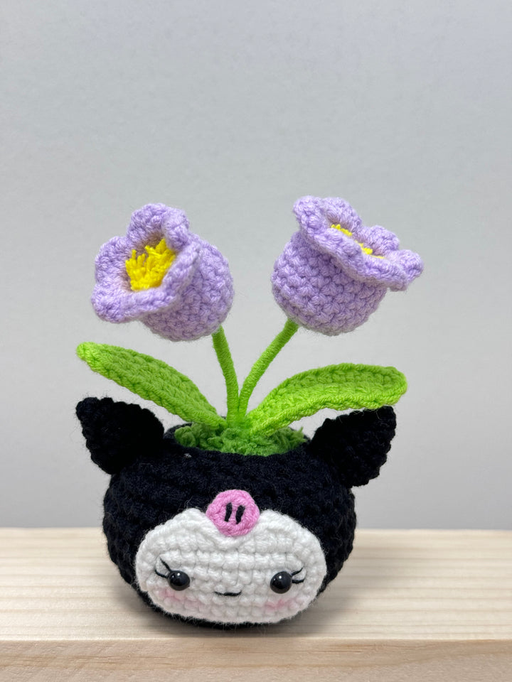 Handmade Sanrio Crochet Potted Flowers - PB0024 - CuteCraftsWorld