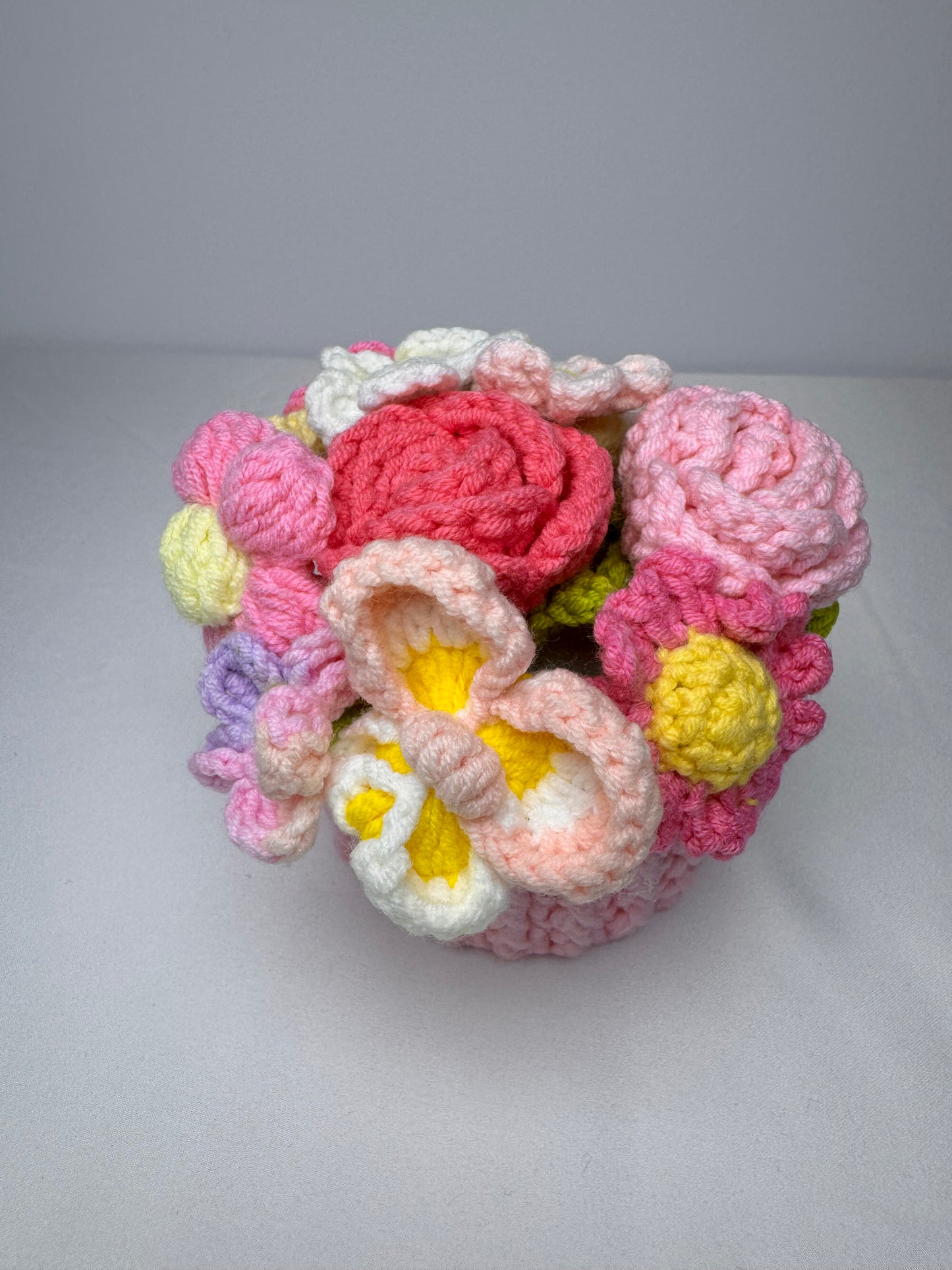 Crochet Colourful Potted Flowers - PP0009