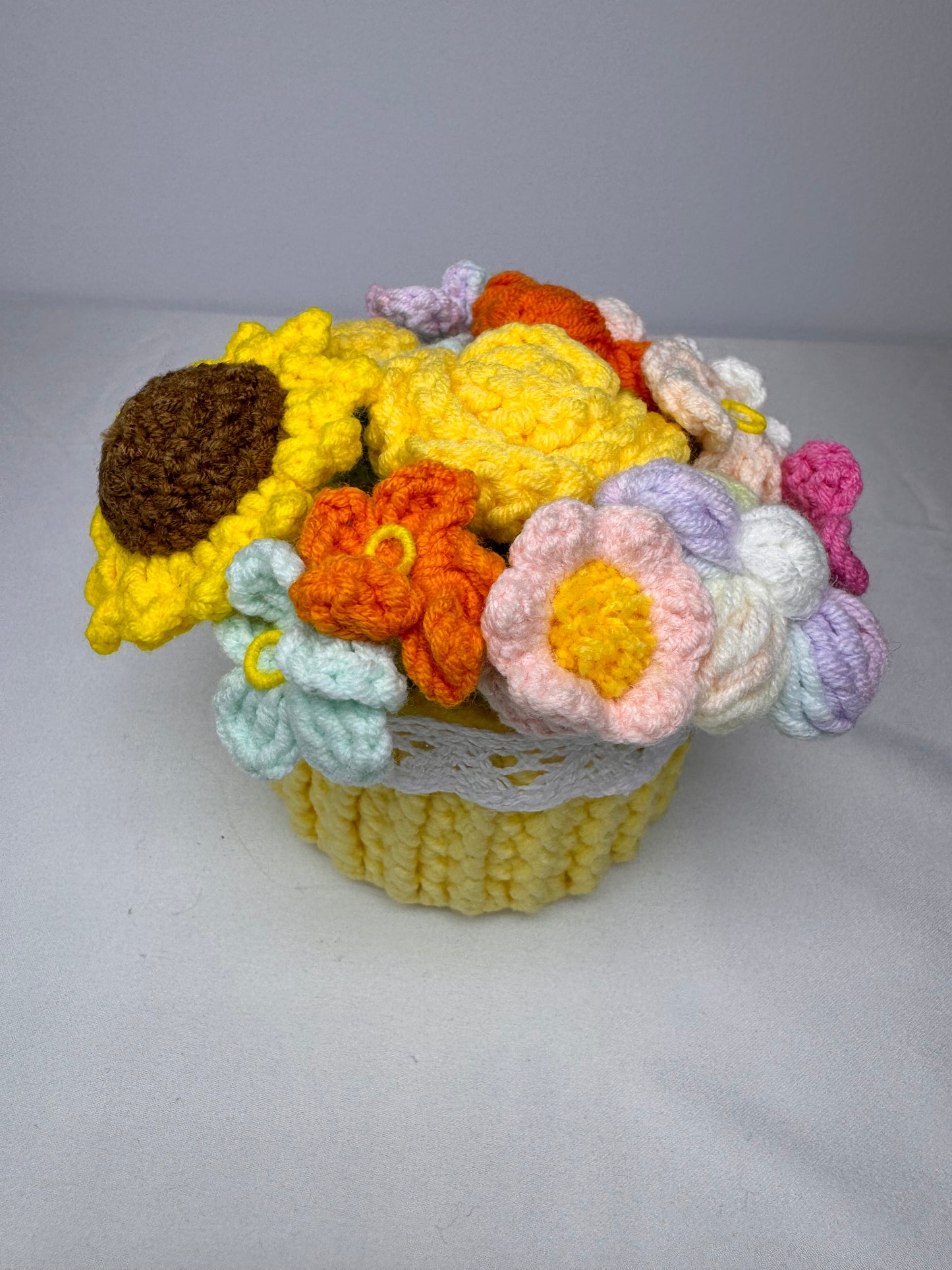 Crochet Colourful Potted Flowers - PP0009