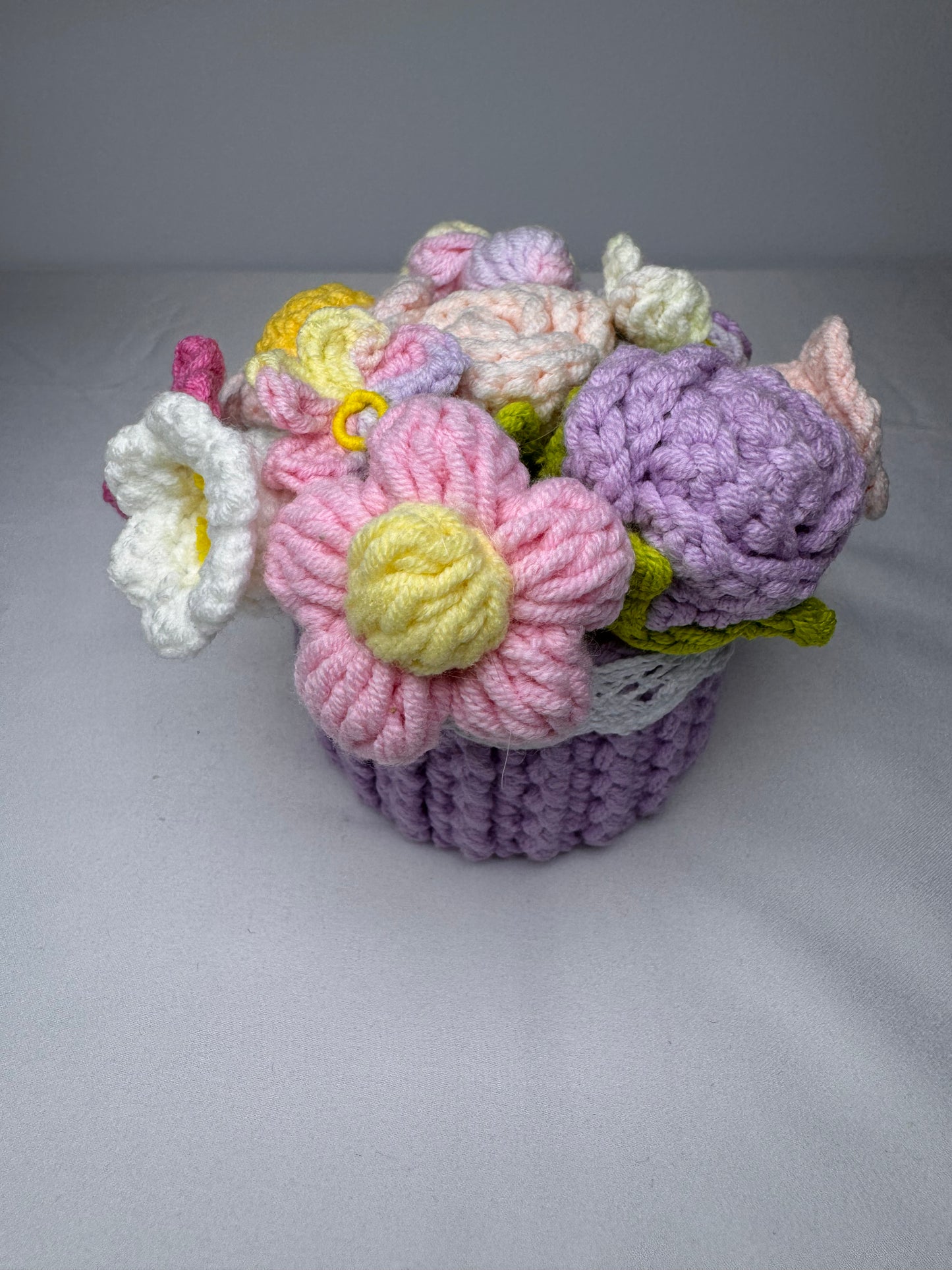 Crochet Colourful Potted Flowers - PP0009