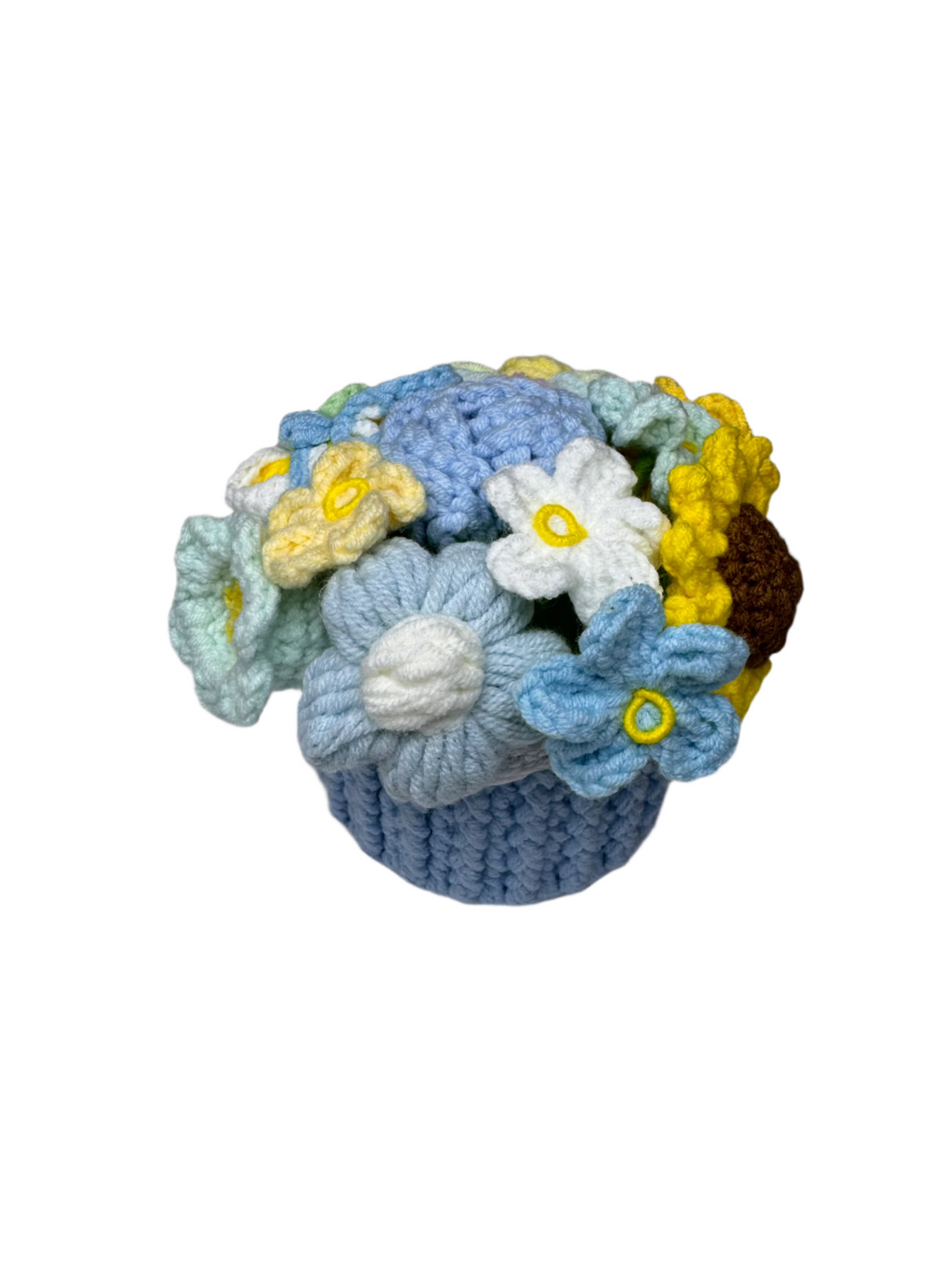 Crochet Colourful Potted Flowers - PP0009 - CuteCraftsWorld