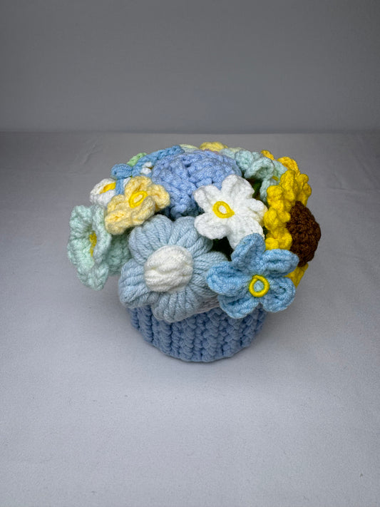 Crochet Colourful Potted Flowers - PP0009