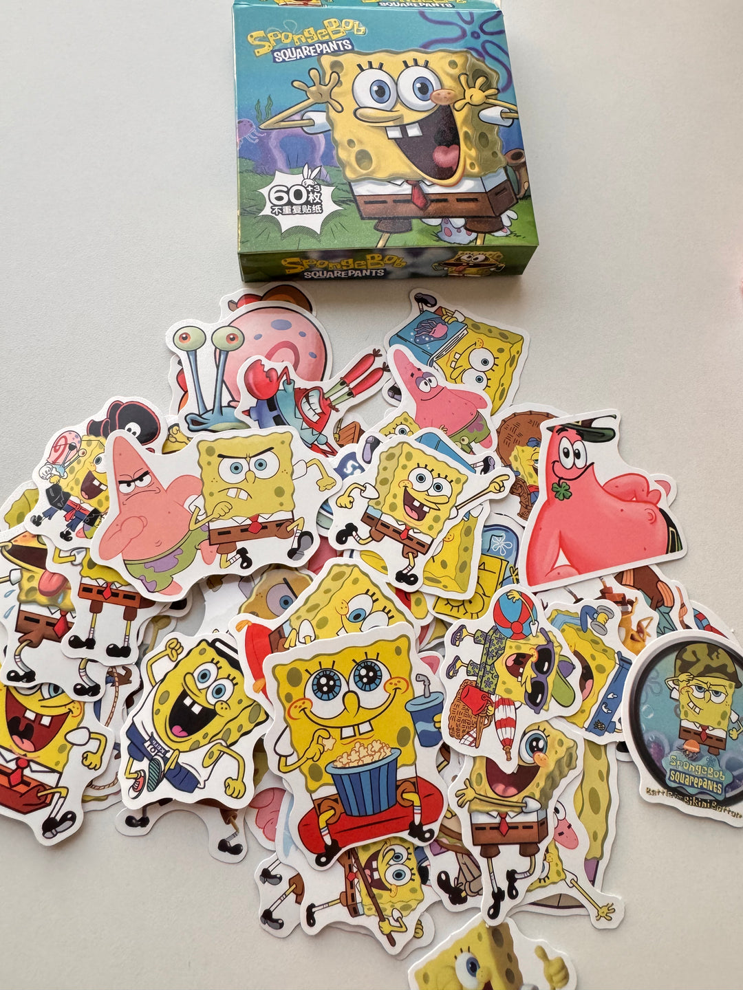 Spongebob Sticker Set - S0007 - CuteCraftsWorld