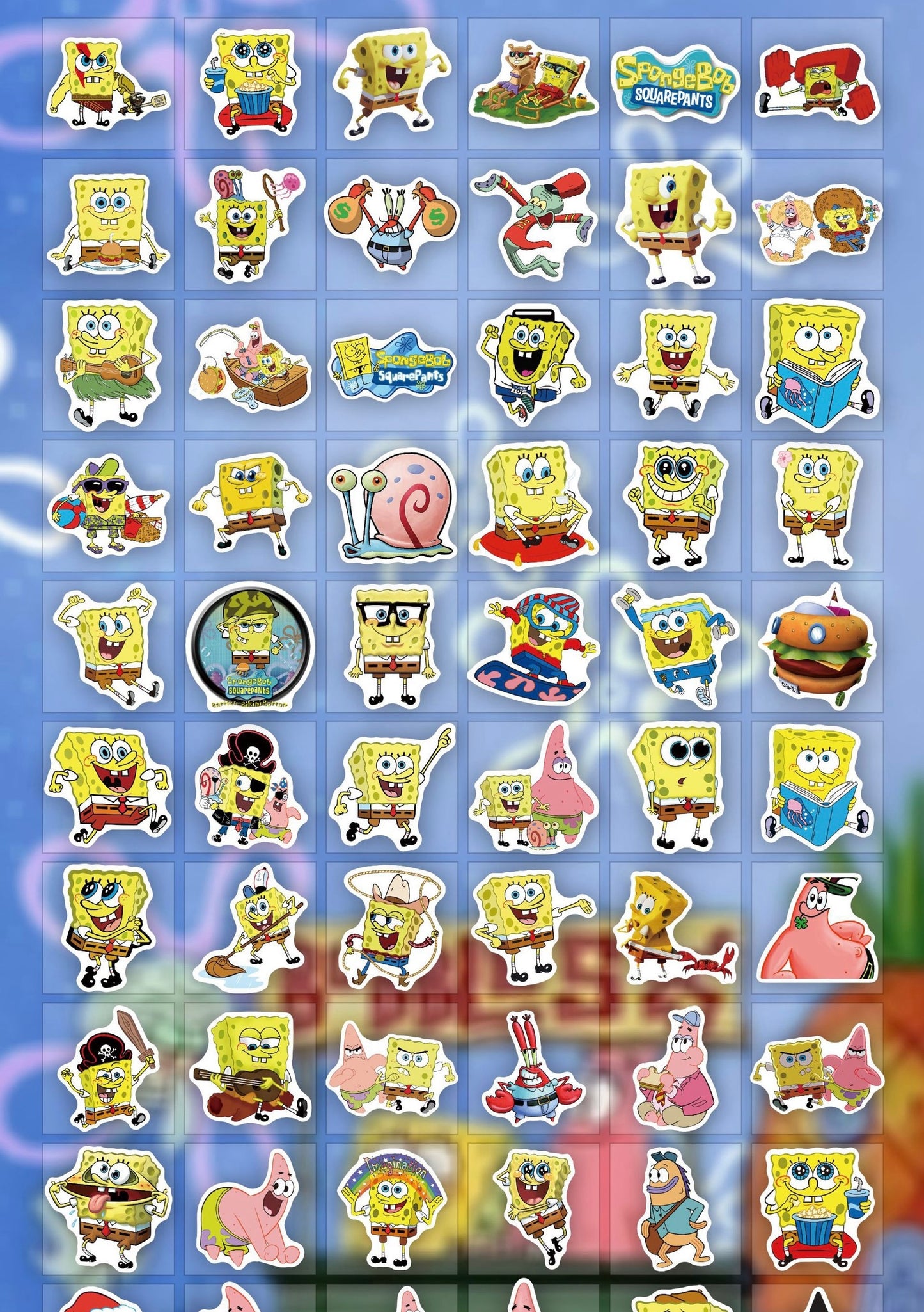 Spongebob Sticker Set - S0007