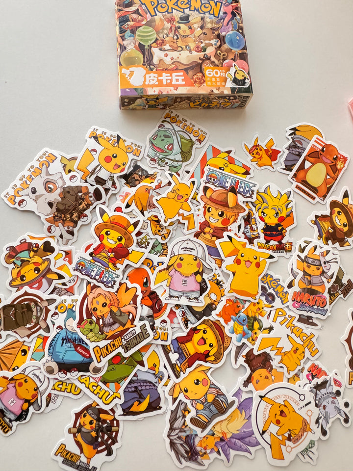 Pokemon 63 Piece Sticker Set - S0008 - CuteCraftsWorld