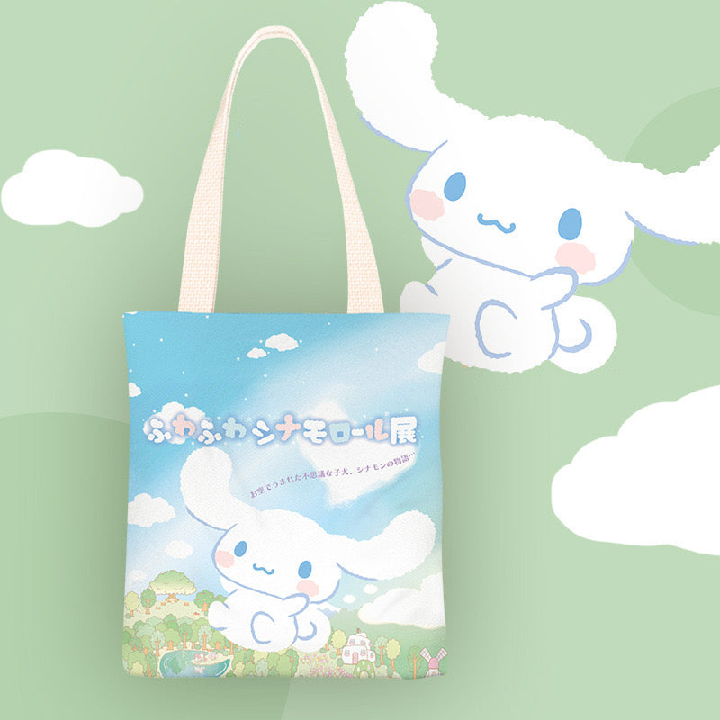 Sanrio Cinnamoroll Canvas Tote Bag - TB0002 - CuteCraftsWorld