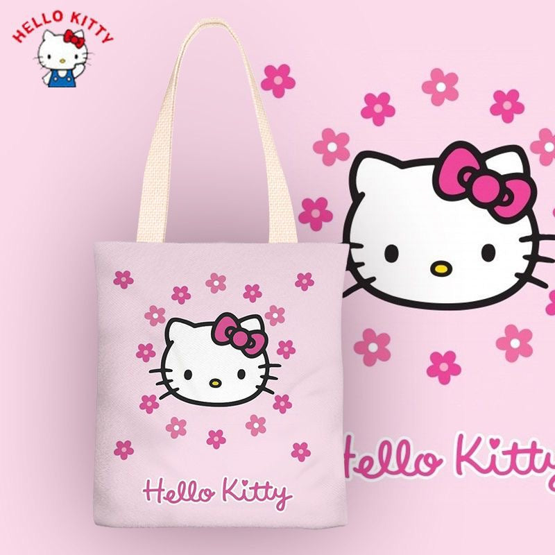 Sanrio Hello Kitty Canvas Tote Bag - TB0002 - CuteCraftsWorld