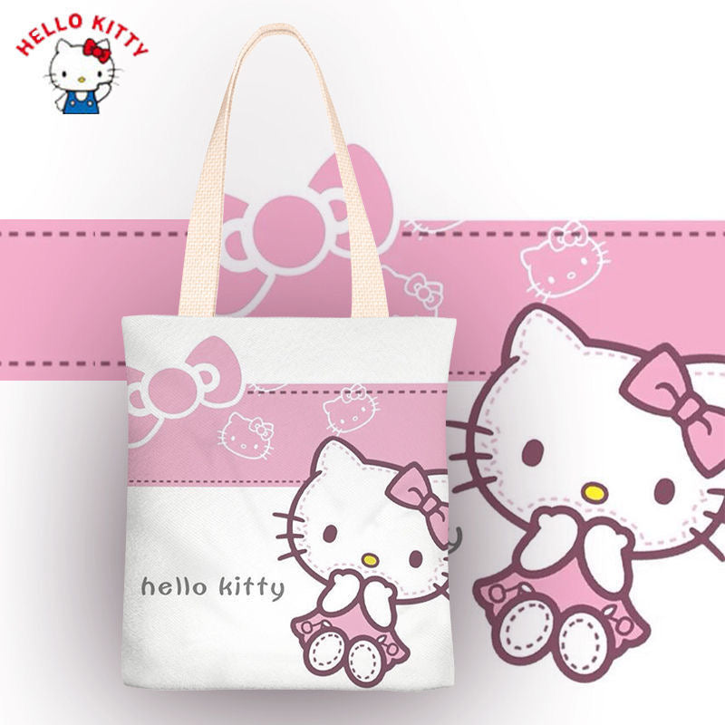 Sanrio Hello Kitty Canvas Tote Bag - TB0002 - CuteCraftsWorld