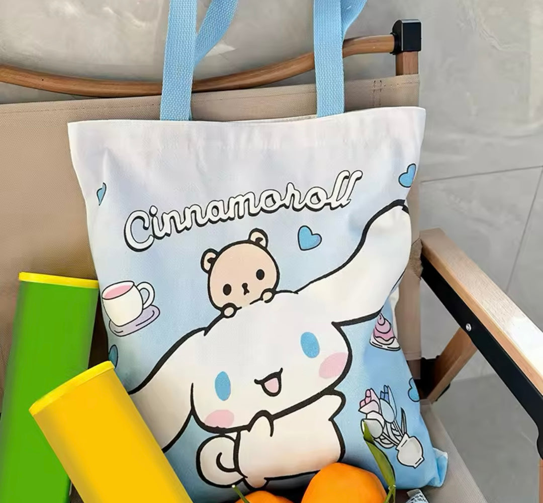 Sanrio Animated Canvas Tote Bag - TB0007 - CuteCraftsWorld