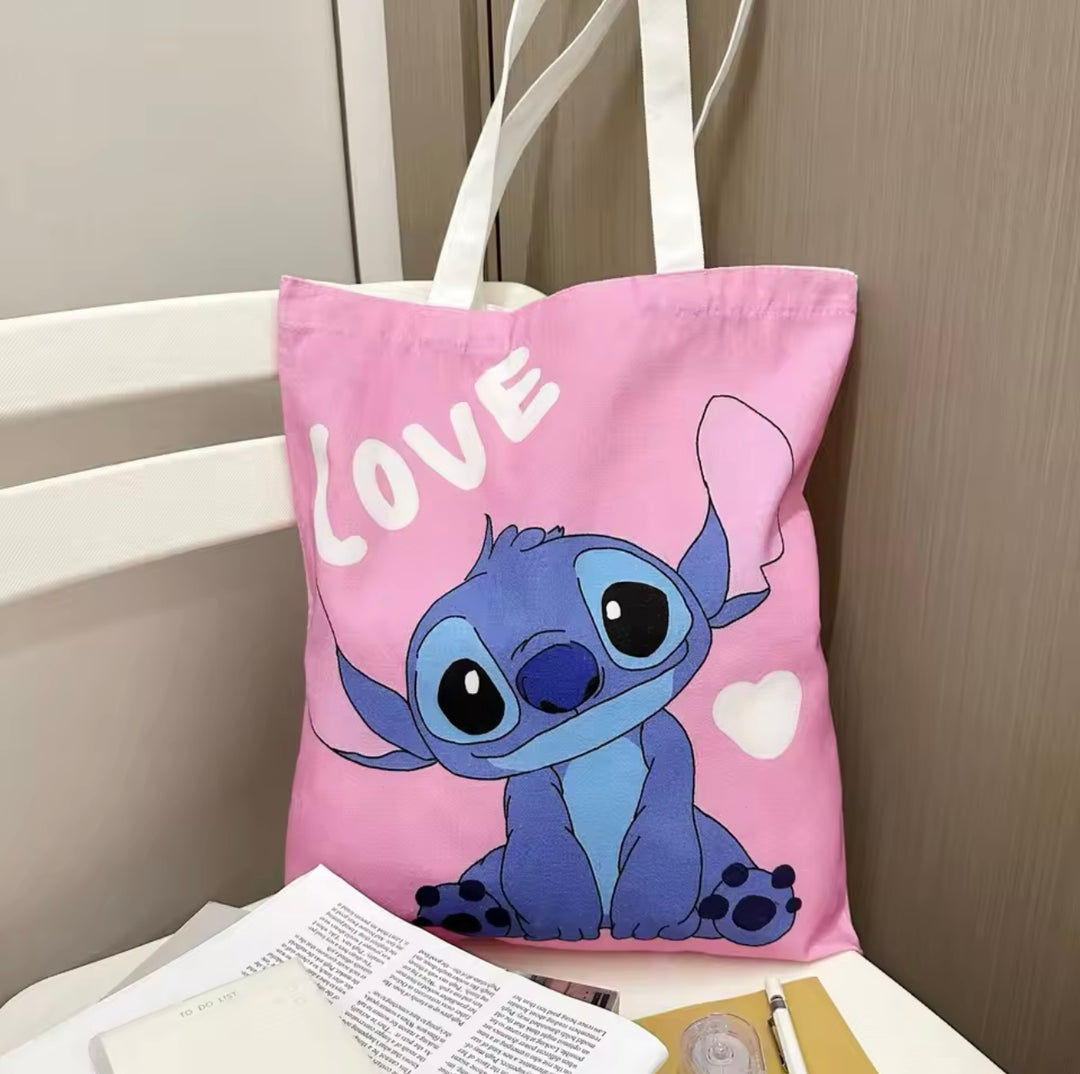 Stitch Canvas Tote Bag - TB0008 - CuteCraftsWorld