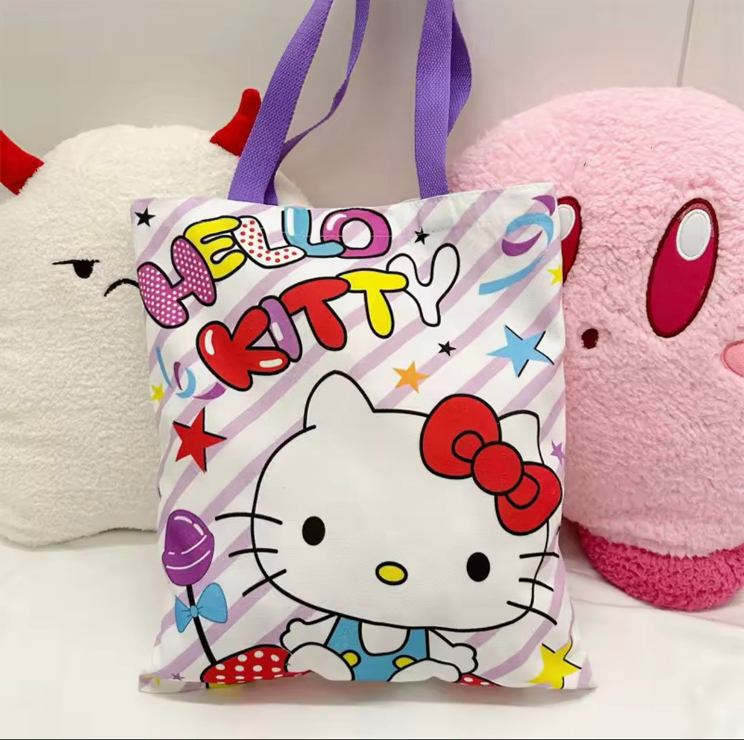 Hello Kitty Canvas Tote Bag - TB0009 - CuteCraftsWorld