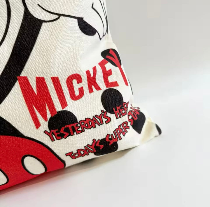 Mickey Mouse & Minnie Mouse Canvas Tote Bag - TB0010 - CuteCraftsWorld