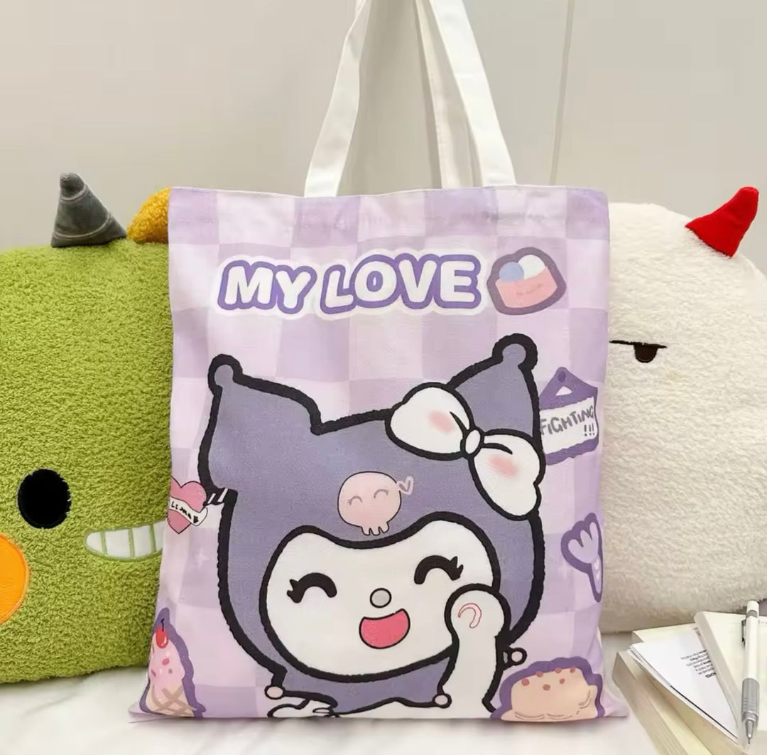 Kawaii Sanrio Canvas Tote Bag - TB0011 - CuteCraftsWorld