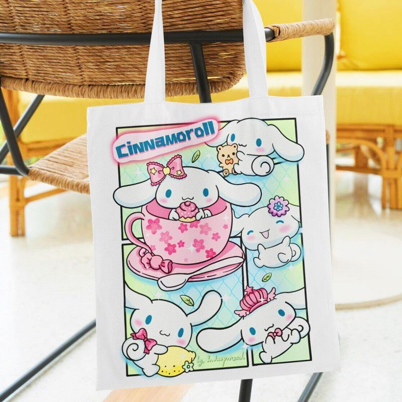 Sanrio Canvas Tote Bag - TB0013 - CuteCraftsWorld