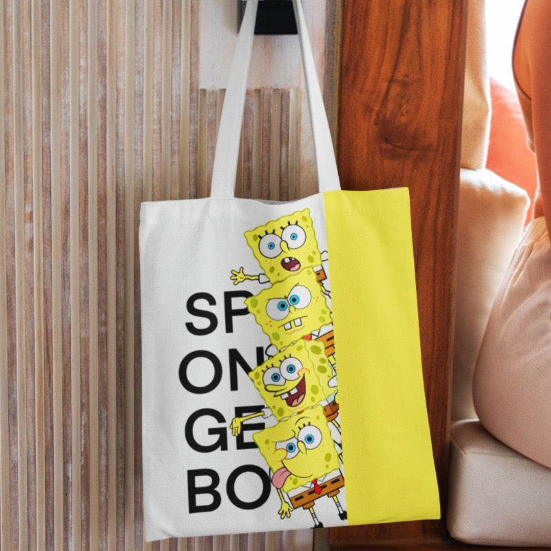 Spongebob Canvas Tote Bag - TB0015 - CuteCraftsWorld