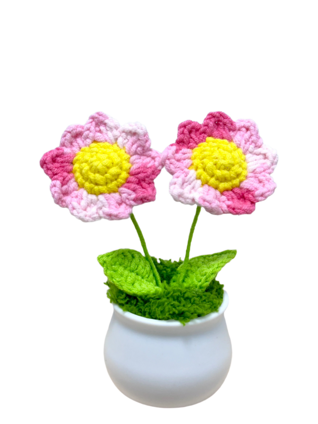 Crochet Sunflower Potted Flowers - PB0010 - CuteCraftsWorld