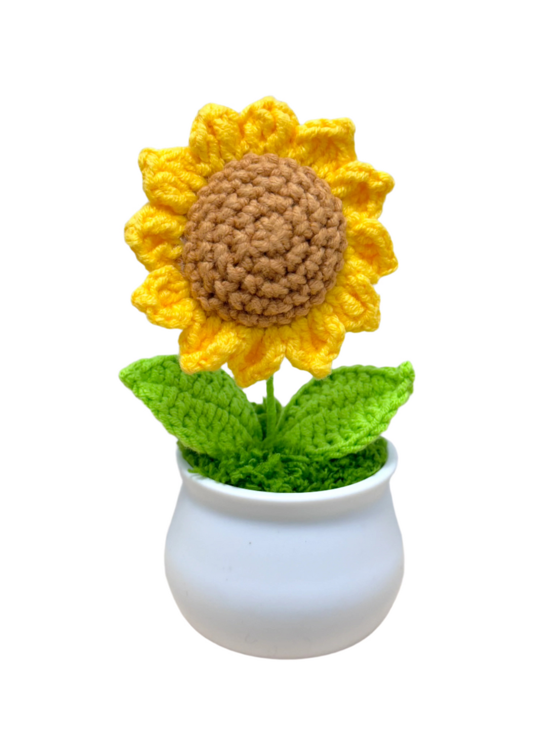 Crochet Sunflower Potted Flowers - PB0010 - CuteCraftsWorld