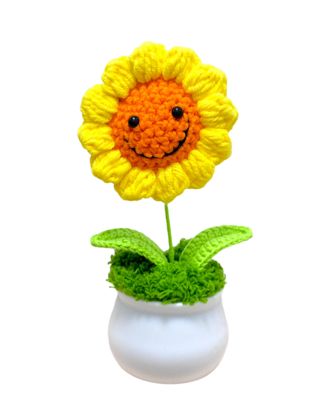 Crochet Sunflower Potted Flowers - PB0010 - CuteCraftsWorld