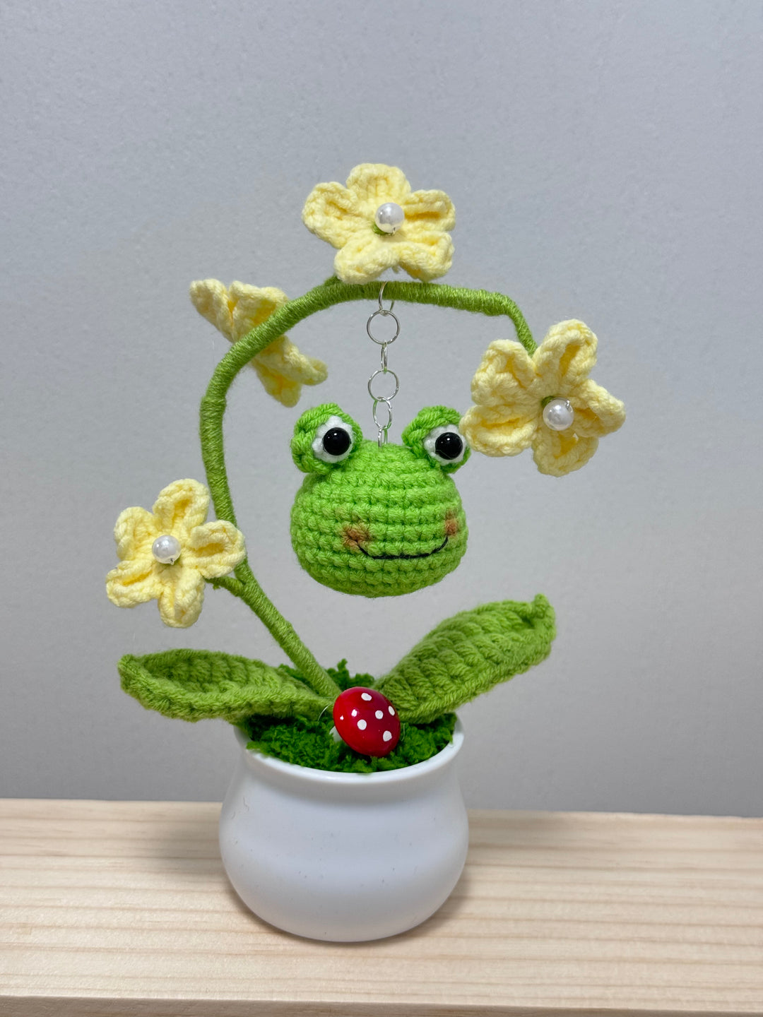 Handmade Animal Crochet Potted Flowers - PP0019 - CuteCraftsWorld