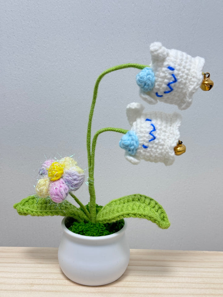 Handmade Animal Crochet Potted Flowers - PP0019 - CuteCraftsWorld