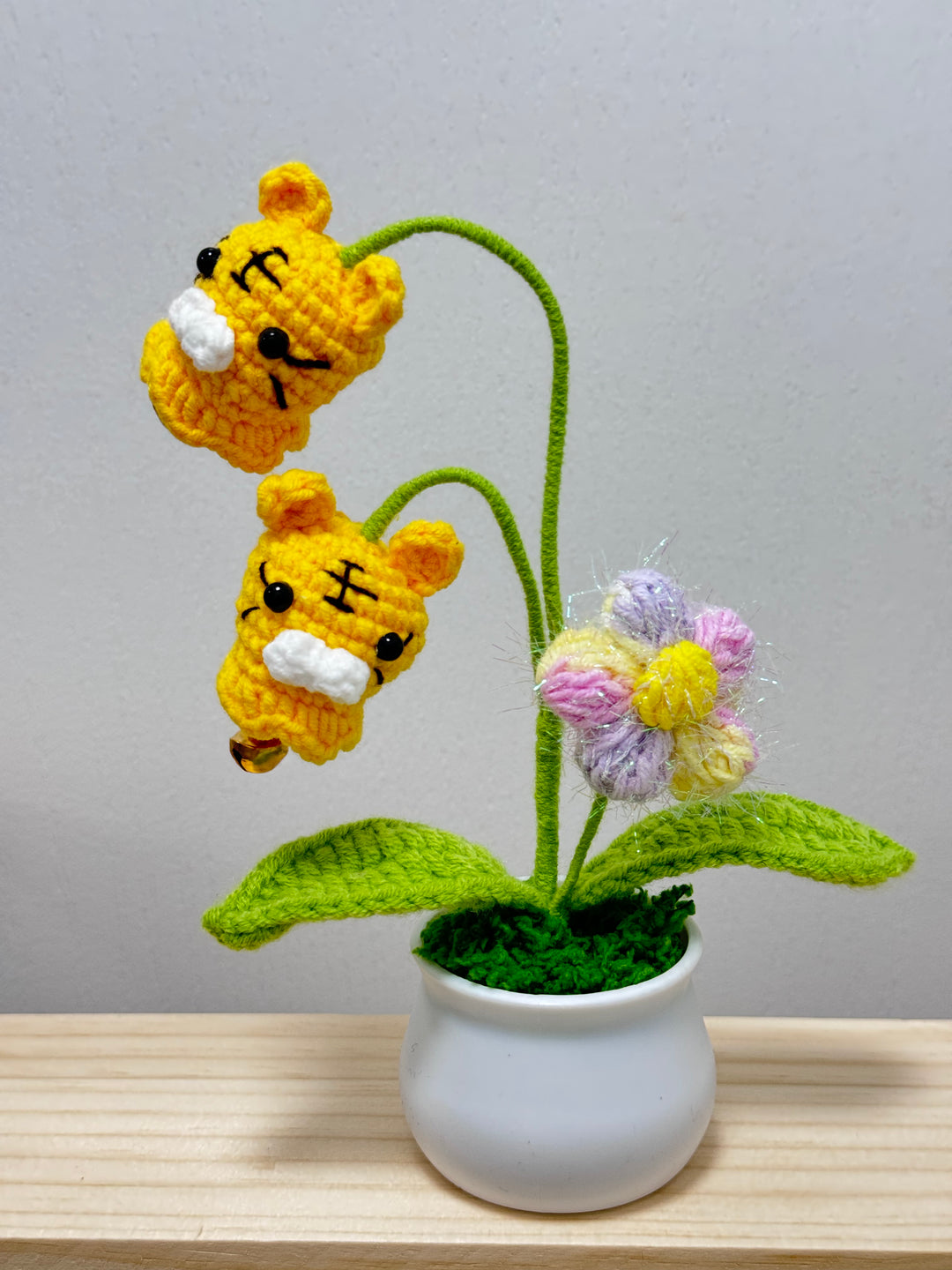 Handmade Animal Crochet Potted Flowers - PP0019 - CuteCraftsWorld